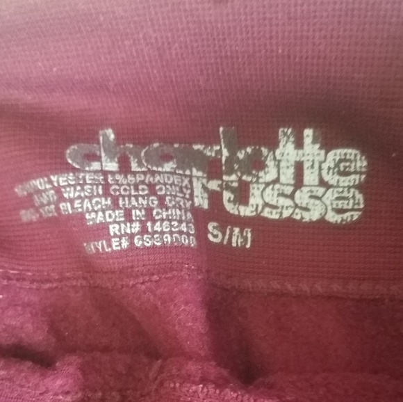 Darkish/Maroon red leggings - Picture 2 of 2